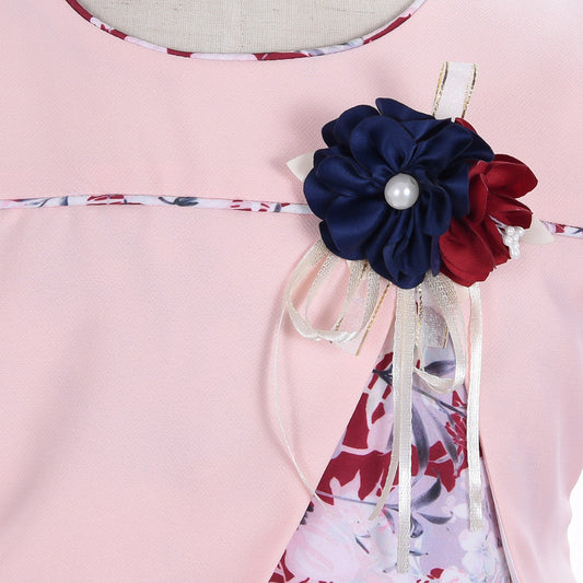 Little Girl Baby Birthday Print Dress Puffy - BOC-WEAR