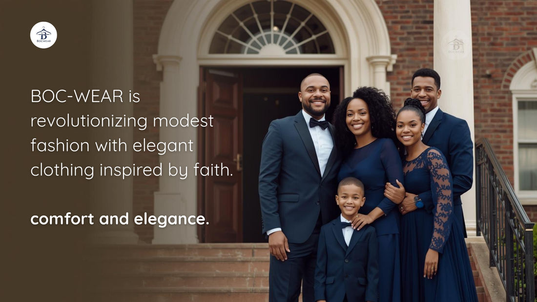 Family wearing bocwear