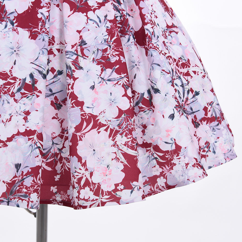 Little Girl Baby Birthday Print Dress Puffy - BOC-WEAR