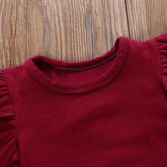 Printed suspender skirt two-piece suit - BOC-WEAR