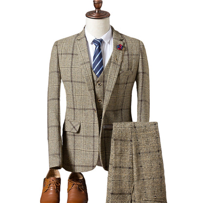 Men 3 Pieces Suit Set Men Wedding Suits Groom Tuxedos - BOC-WEAR