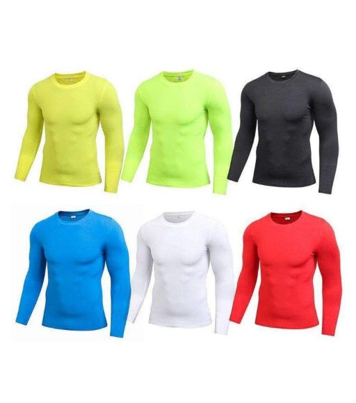 Men's Blank Long Sleeve Compression Top - BOC-WEAR