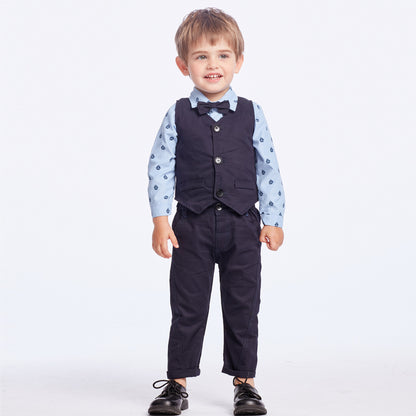 Young boy bow tie gentleman vest - BOC-WEAR