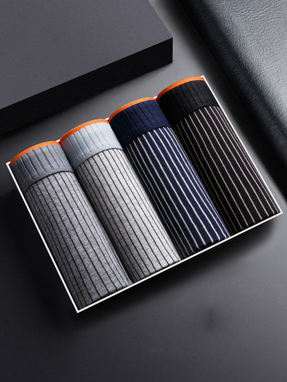 Men's Underwear Pure Cotton Boxer Brief Close-fitting Shorts - BOC-WEAR