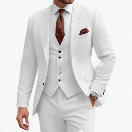 Men's Casual Business Wedding Three-piece Suit - BOC-WEAR