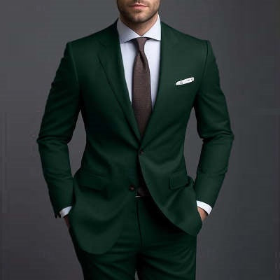 Cross-border Foreign Trade Men's Casual Suit Men's Ball Banquet Marriage Formal Business Suit Two-piece Suit - BOC-WEAR