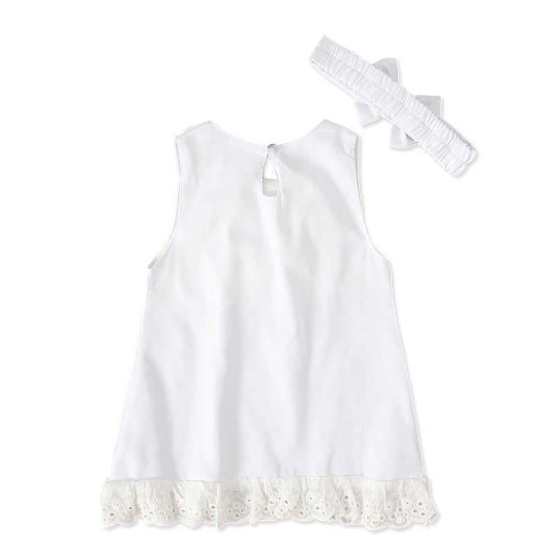 Girls baby sleeveless bow skirt - BOC-WEAR