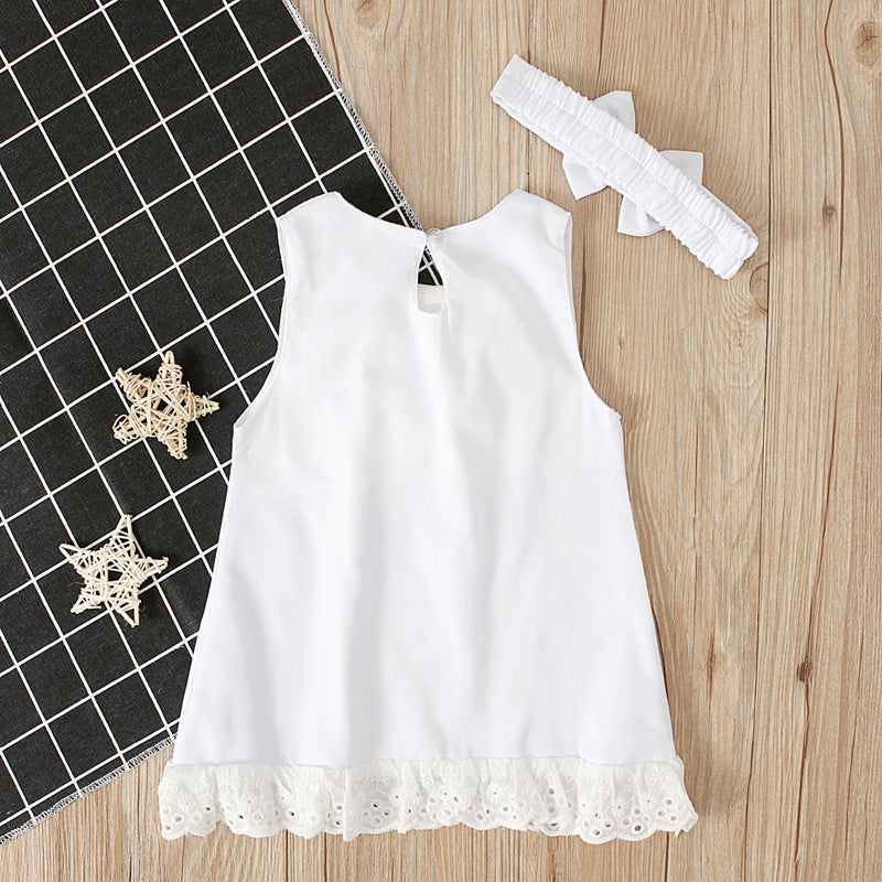 Girls baby sleeveless bow skirt - BOC-WEAR