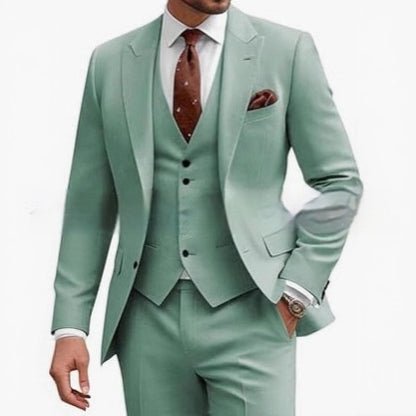 Men's Casual Business Wedding Three-piece Suit - BOC-WEAR