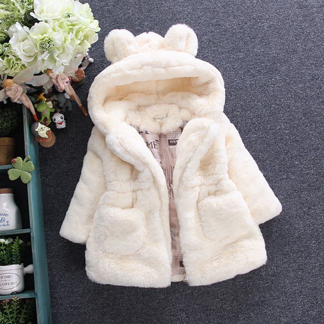 A girl's fur coat for autumn and winter - BOC-WEAR