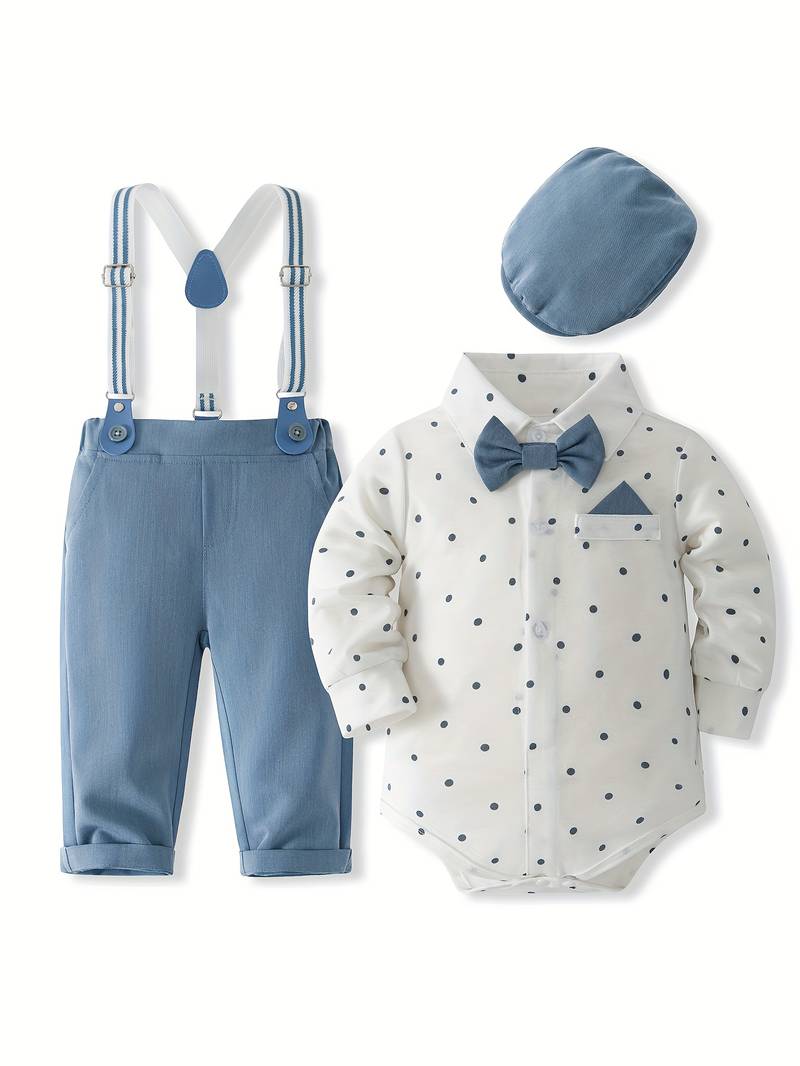 Children's Suit with Hat and Suspenders - BOC-WEAR