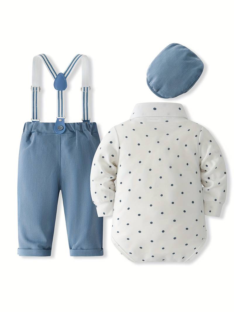 Children's Suit with Hat and Suspenders - BOC-WEAR