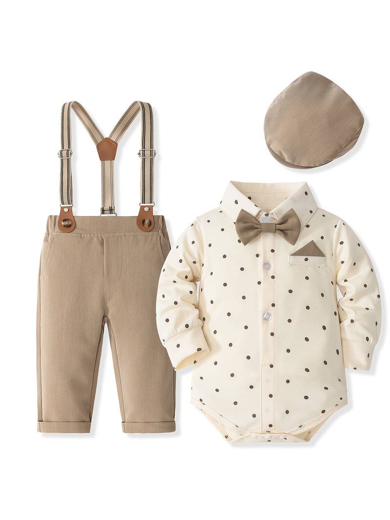 Children's Suit with Hat and Suspenders - BOC-WEAR