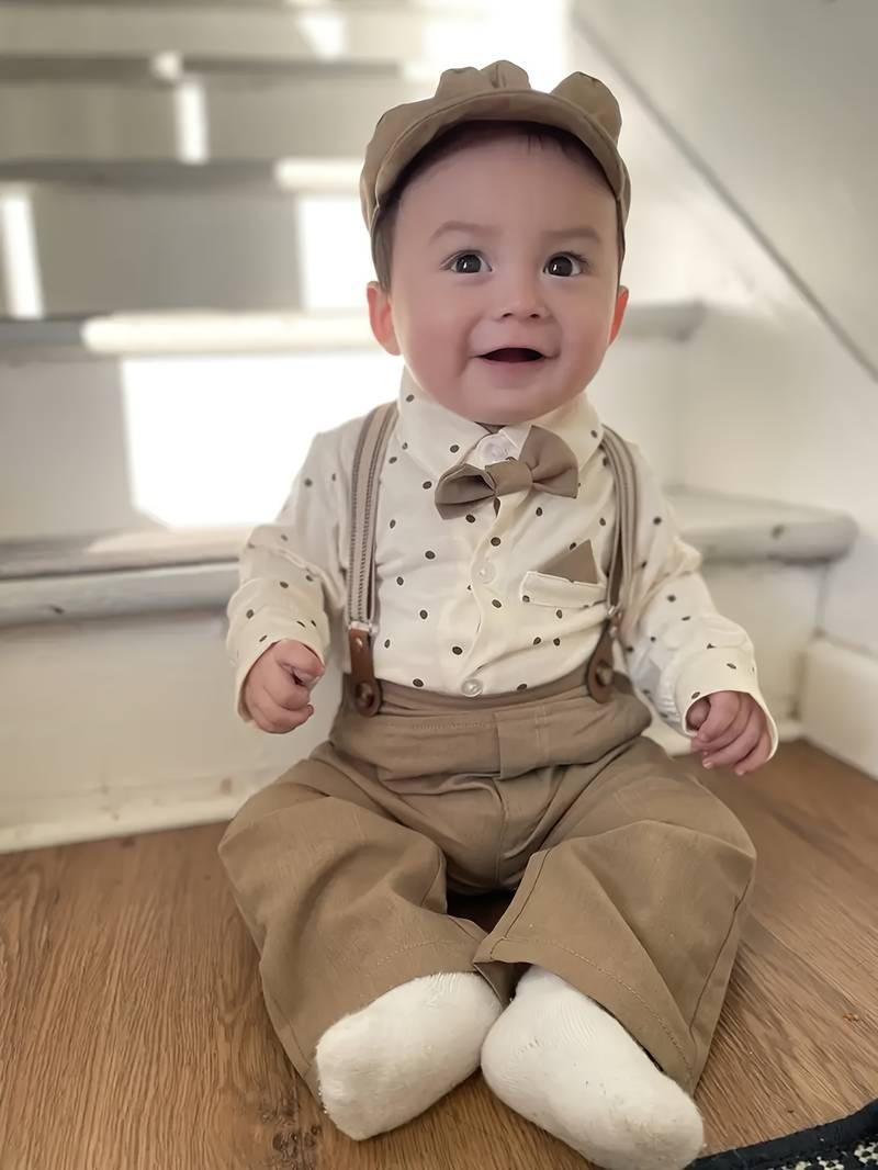 Children's Suit with Hat and Suspenders - BOC-WEAR