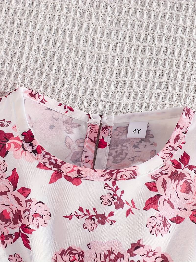 Autumn Glow Cardigan & Vest Rose Floral - BOC-WEAR