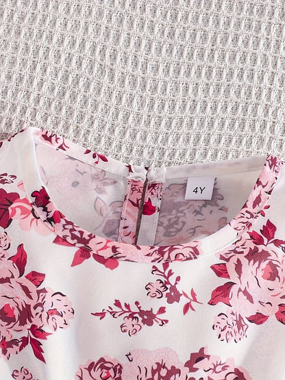 Autumn Glow Cardigan & Vest Rose Floral - BOC-WEAR