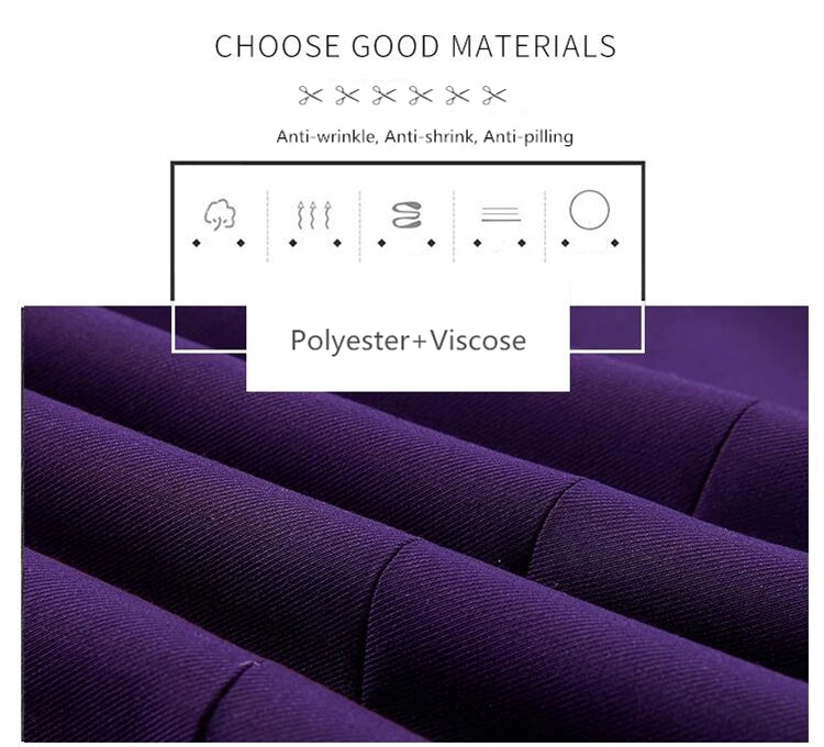 Luxury 3 piece men's wedding suit fashion men's slim solid color business office suit sets large size men Blazer+ pants + vest - BOC-WEAR