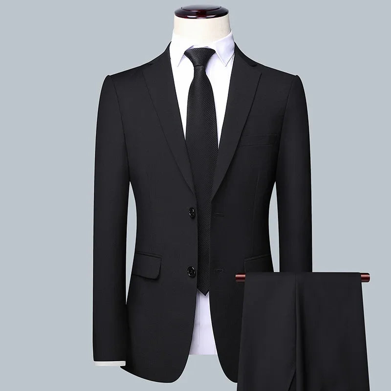 BOC-WEAR Men's Business Suit - Premium 3-Piece Wedding & Formal Set - BOC-WEAR