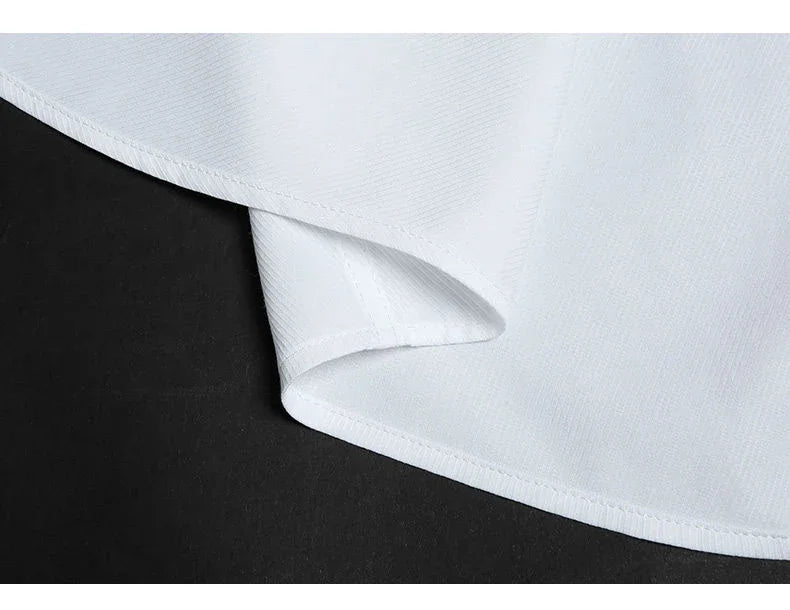 Mens Fashion Long Sleeve Shirts Cotton Spring Autumn Slim Fit White Blue Black Smart Male Casual Shirt Solid Clothing KOACUS - BOC-WEAR