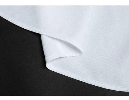 Mens Fashion Long Sleeve Shirts Cotton Spring Autumn Slim Fit White Blue Black Smart Male Casual Shirt Solid Clothing KOACUS - BOC-WEAR