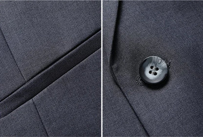 BOC-WEAR Men's Business Suit - Premium 3-Piece Wedding & Formal Set - BOC-WEAR