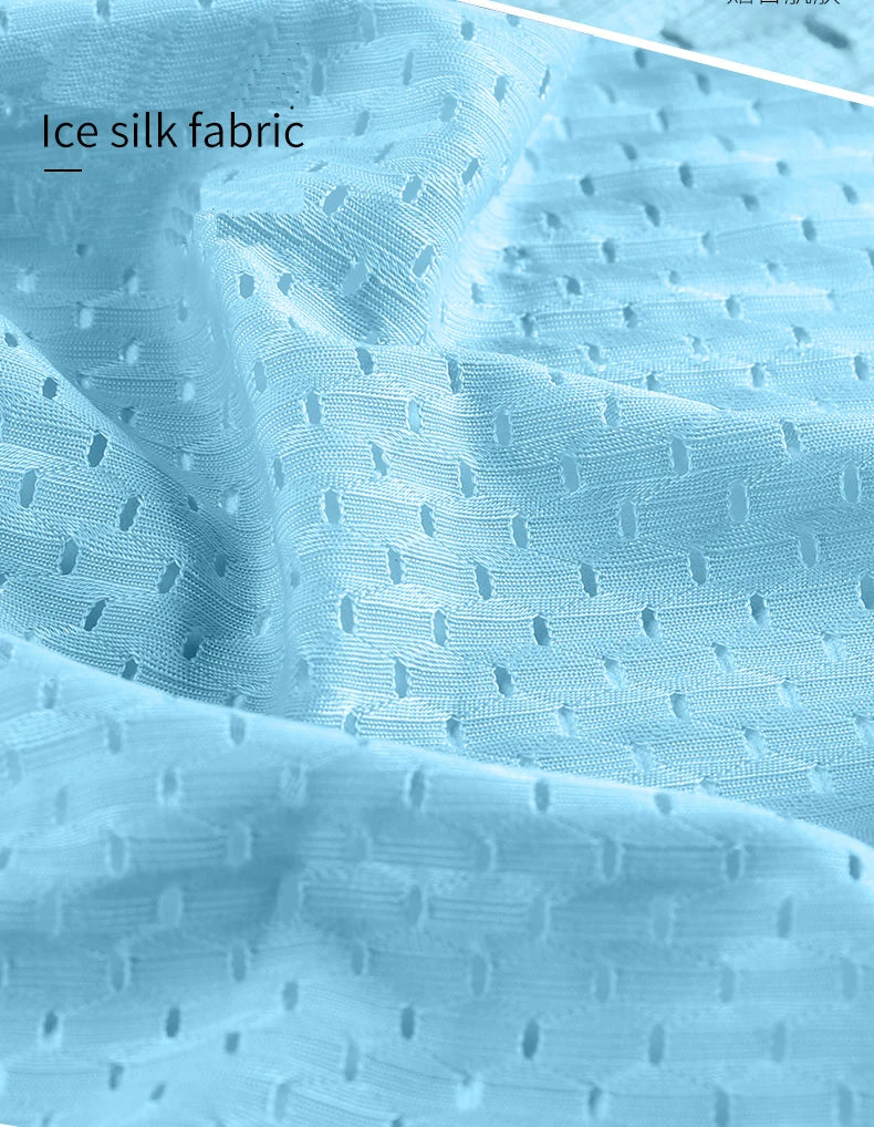 BOC-WEAR Men's Ice Silk Boxers - 5-Pack Breathable Mesh Underwear - BOC-WEAR