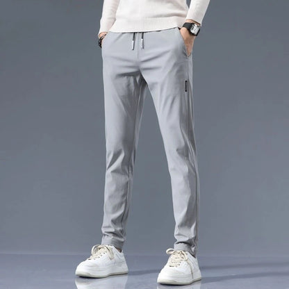 Men's Casual Fce Lined Straight Leg Pants Warm Autumn Winter Workwear Nine-Tenths Regular Fit Faion Urban Sle