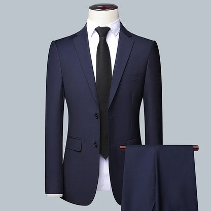 BOC-WEAR Men's Business Suit - Premium 3-Piece Wedding & Formal Set - BOC-WEAR