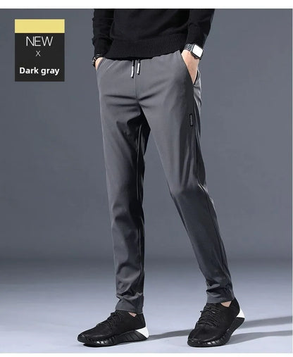 Men's Casual Fce Lined Straight Leg Pants Warm Autumn Winter Workwear Nine-Tenths Regular Fit Faion Urban Sle