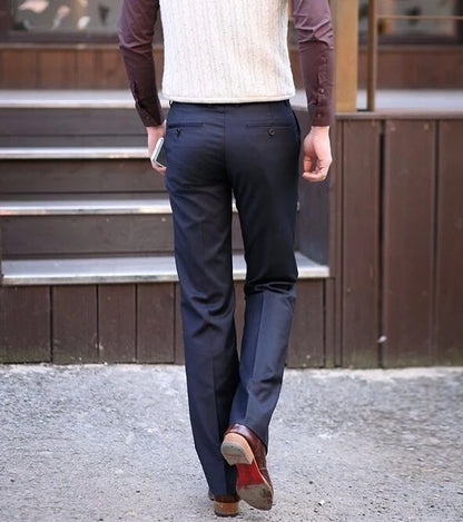 Male Suit Trousers Business Straight Social Tailoring White Clothing Dress Men's Summer Pants Premium Up Slacks Elegant