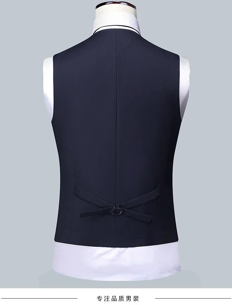 BOC-WEAR Men's 3-Piece Suit - Business Wedding Formal Set - BOC-WEAR