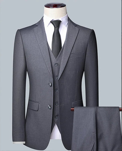 BOC-WEAR Men's Business Suit - Premium 3-Piece Wedding & Formal Set - BOC-WEAR