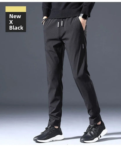 Men's Casual Fce Lined Straight Leg Pants Warm Autumn Winter Workwear Nine-Tenths Regular Fit Faion Urban Sle