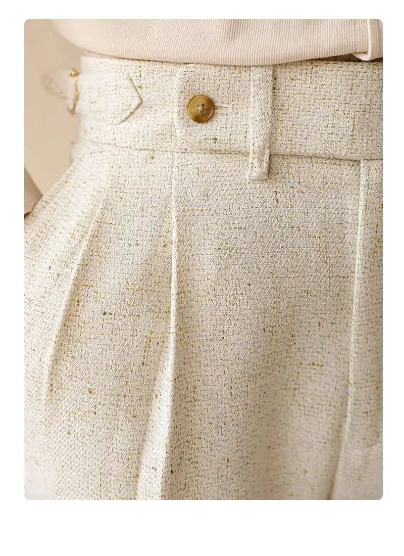 Top Quality Casual High Waist Straight Leg Trouser For Men Winter Paris Button Trouser Business Naples Gentleman Suit Pants