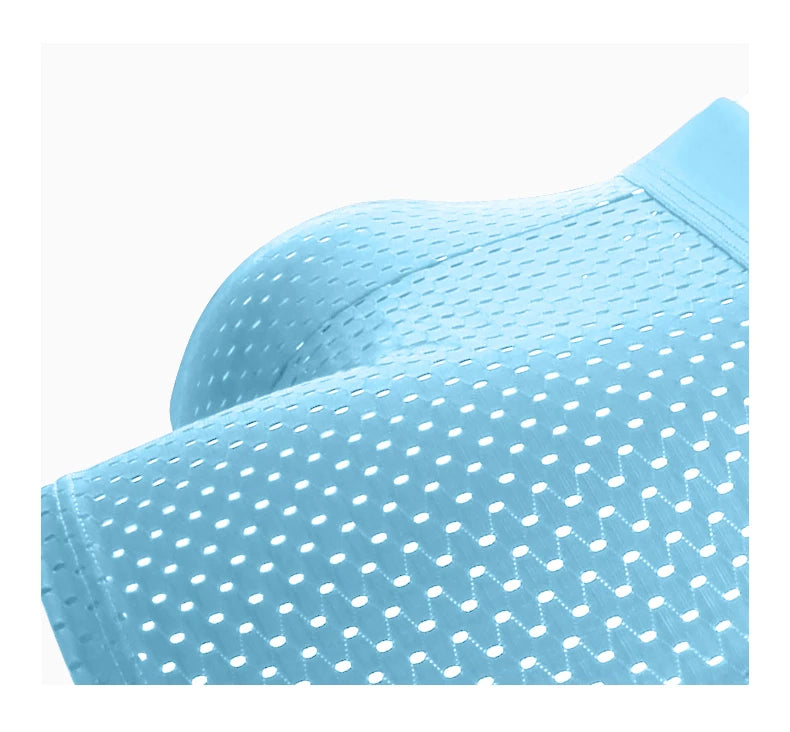 BOC-WEAR Men's Ice Silk Boxers - 5-Pack Breathable Mesh Underwear - BOC-WEAR