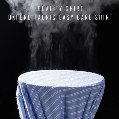 Men's shirt long sleeve 100% cotton spring/summer Oxford woven non-ironing anti-wrinkle Business casual high quality - BOC-WEAR