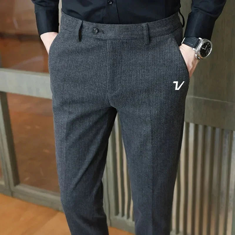 Autumn Winter Golf Clothing Men Business Casual Pants Korean New Suit Pants Men Golf Wear High Quality Golf Pants Trousers