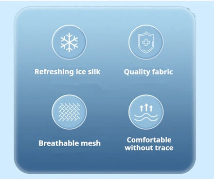 BOC-WEAR Men's Ice Silk Boxers - 4-Pack Mesh Breathable Underwear - BOC-WEAR