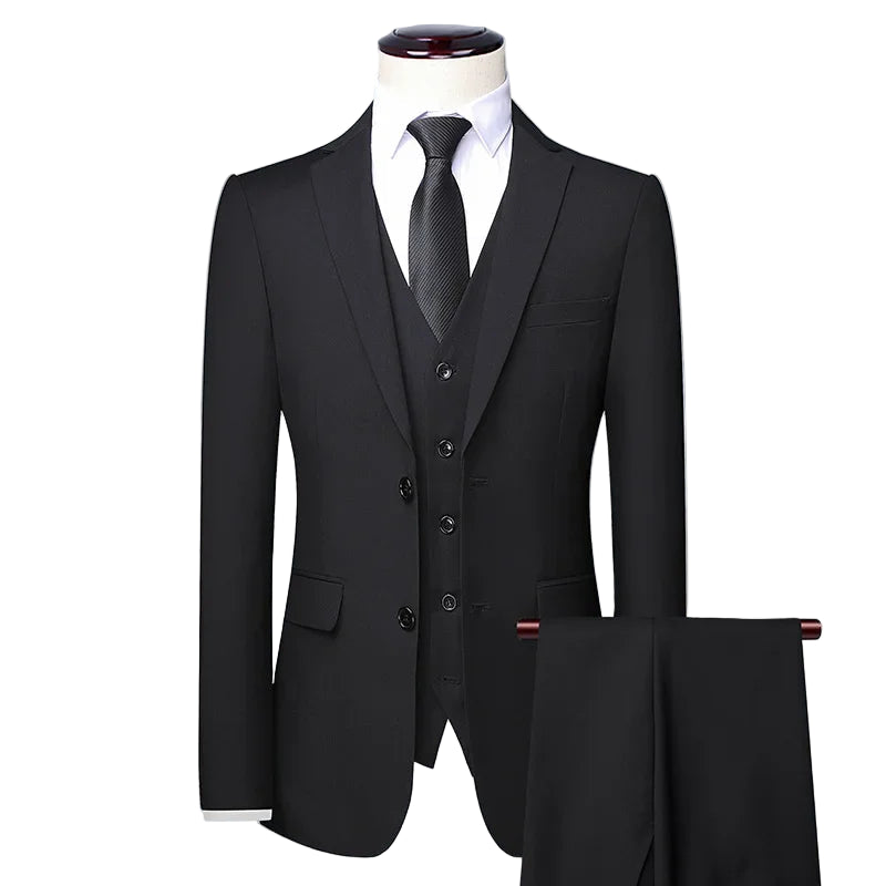 BOC-WEAR Men's Business Suit - Premium 3-Piece Wedding & Formal Set - BOC-WEAR