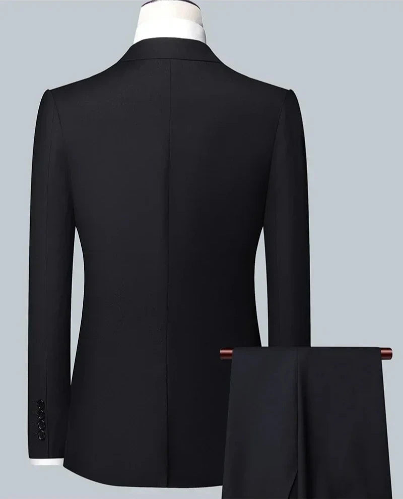 BOC-WEAR Men's 3-Piece Suit - Business Wedding Formal Set - BOC-WEAR