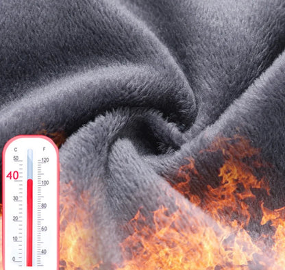 Men's autumn/winter fashionable business casual pants, elastic slim fit warm and plush suit pants, work clothes