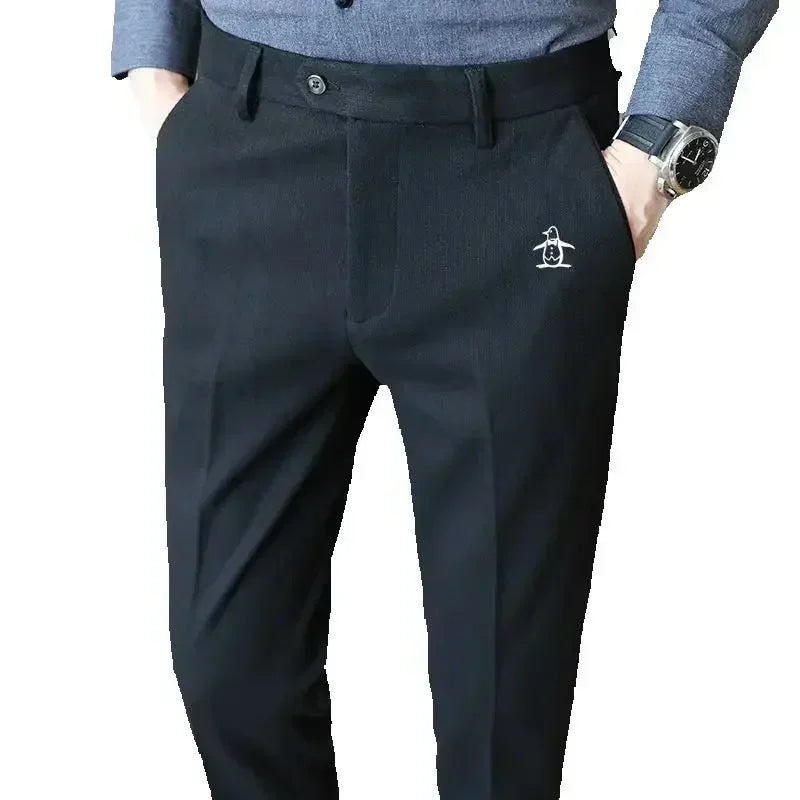 Autumn Winter Golf Clothing Men Business Casual Pants Korean New Suit Pants Men Golf Wear High Quality Golf Pants Trousers