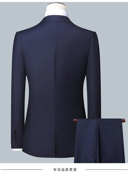 BOC-WEAR Men's 3-Piece Suit - Business Wedding Formal Set - BOC-WEAR