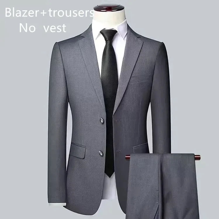 BOC-WEAR Men's Business Suit - Premium 3-Piece Wedding & Formal Set - BOC-WEAR