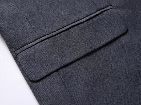 BOC-WEAR Men's Business Suit - Premium 3-Piece Wedding & Formal Set - BOC-WEAR