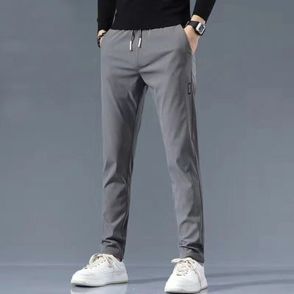 Men's Casual Fce Lined Straight Leg Pants Warm Autumn Winter Workwear Nine-Tenths Regular Fit Faion Urban Sle