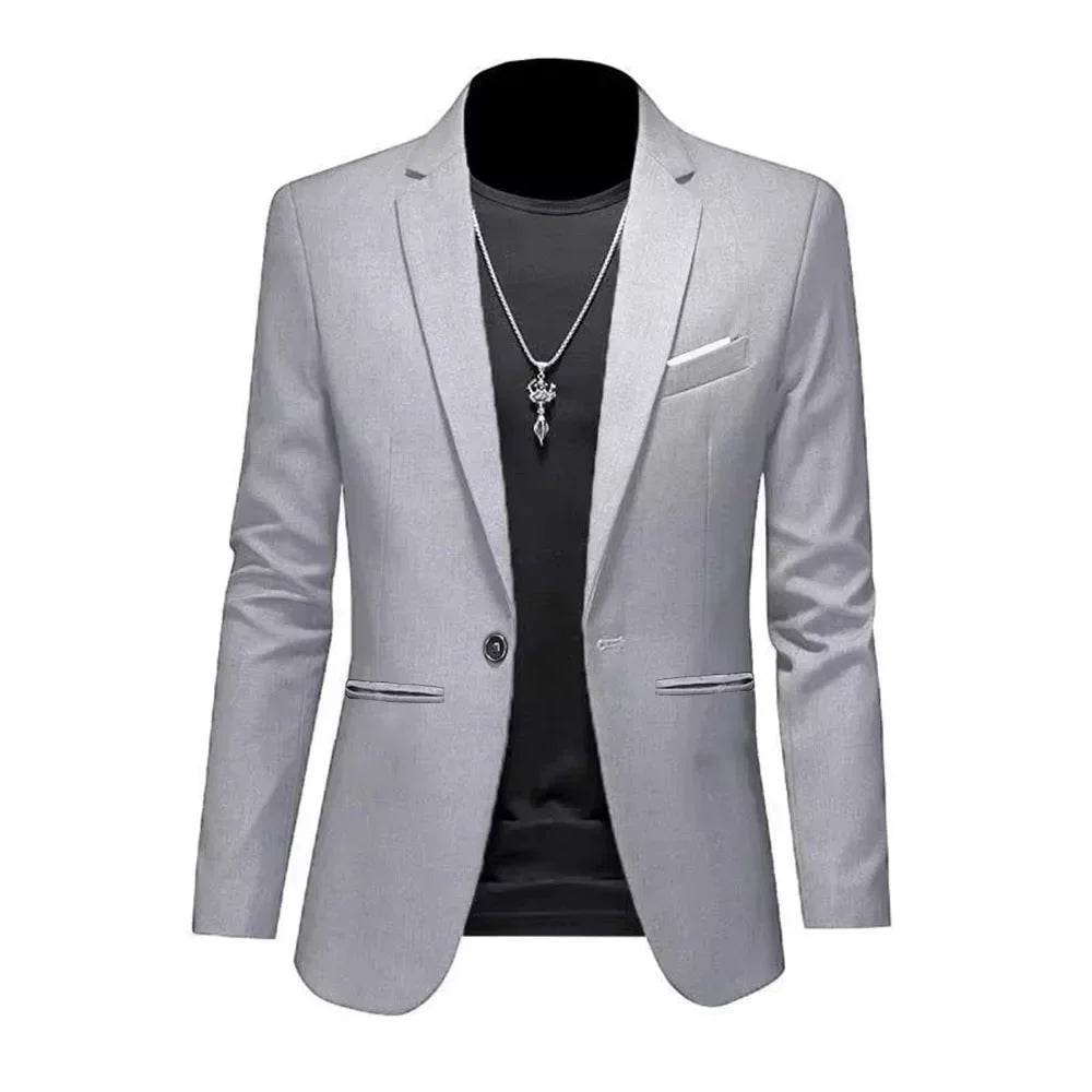 BOC-WEAR Men's Casual Blazer - Slim Fit Business Suit Jacket - BOC-WEAR