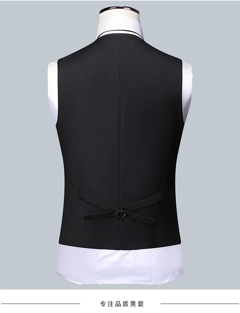 BOC-WEAR Men's 3-Piece Suit - Business Wedding Formal Set - BOC-WEAR