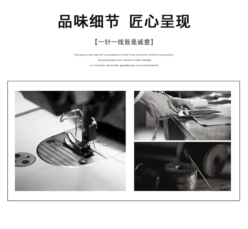 Suit Men Fashion  (Blazer+ Vest + Pants)  Business Wedding Work Casual Slim Professional Dress Groom Best Man Gentleman Suit - BOC-WEAR