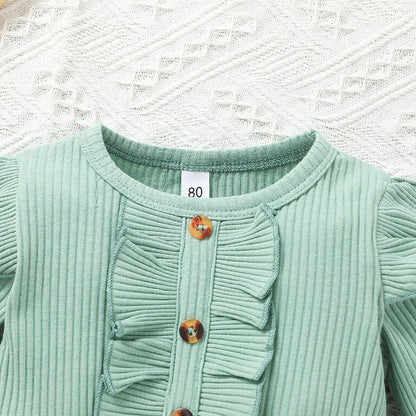 Spring And Autumn Baby Cute Mesh Skirt Girls  Pit Strip Long Sleeves - BOC-WEAR